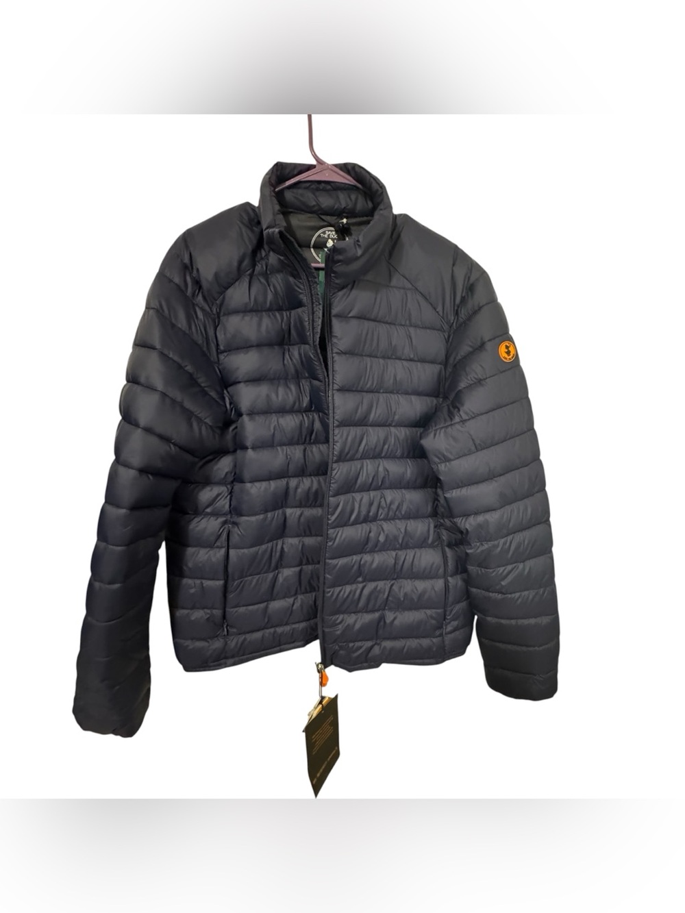 SAVE THE DUCK Mens Navy Color Giga Non Hood Packable Jacket